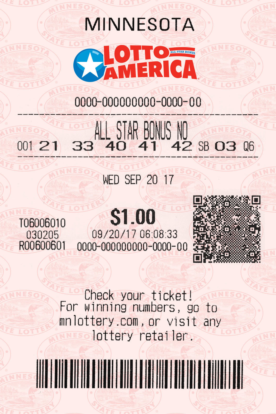 Lotto America Minnesota Lottery